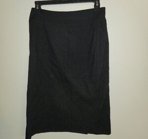 RAFFINALLA Elegant Black Textured Pencil Skirt